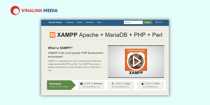 Phần mềm thiết kế Web PHP XAMPP